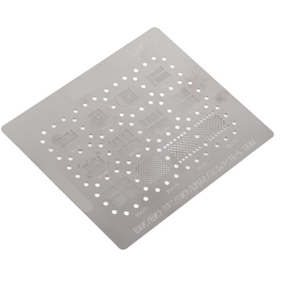 BGA Reballing Stencils: 6,in,1 Universal Template Kit, Precise Mesh For BGA153,254  EMMC Repair