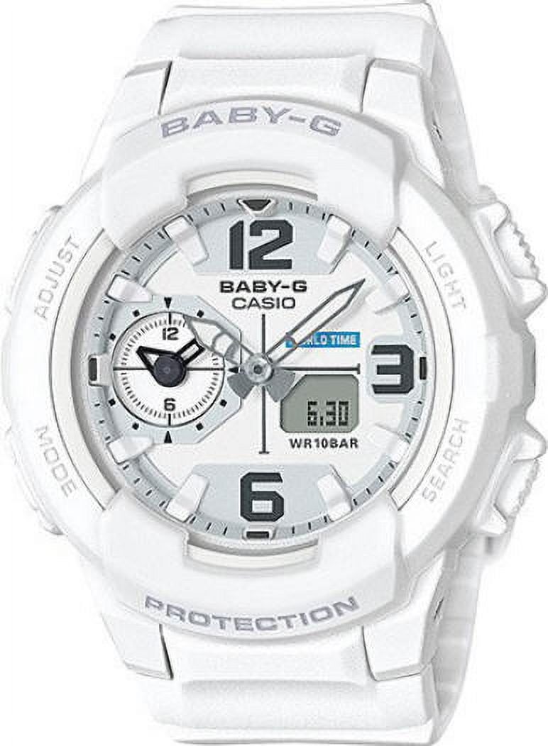 Casio Women s Bga230 7b Baby G Analog Digital White Resin Watch Bg