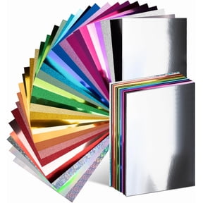 BGC 30 Pack Metallic Glitter Cardstock Paper Sheets, 8" x 12" Color Foil Mirror Shimmering Paper 250gsm/92lb For Arts and Crafts, Decorative, Weddings & Birthdays Invitations, Scrapbook Supplies