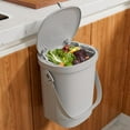thumbnail image 1 of BGC Mountable Kitchen Compost Bin for Counter Top or Under Sink, Hanging Trash Can with Lid for |Cupboard|Bathroom|Bedroom|Office|Camping, Indoor Compost Bucket, 2 Gallon Grey, 1 of 14