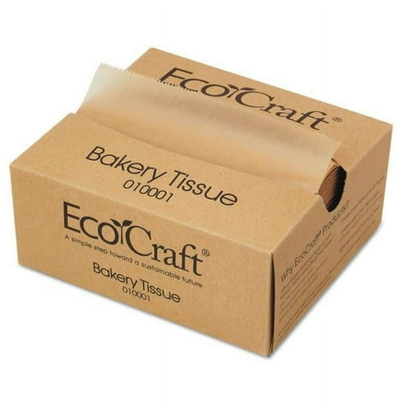 BGC010001 6 x 10.75 in. Eco Craft Interfolded Dry Wax Deli Sheets, Natural - Box of 1000 - Case of 10