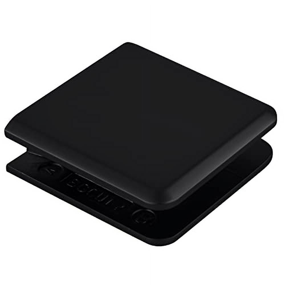 BGCU1MBL Matte Black Beveled Style NotchInGlass Fixed Panel UClamp