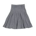 thumbnail image 1 of BGDK Girls Uniform Cotton Pleated Panel Skirt BK1602 charcoal 8, 1 of 5