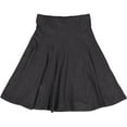 thumbnail image 1 of BGDK Girls Uniform Cotton Pleated Panel Skirt BK1602 dark heather 6, 1 of 5