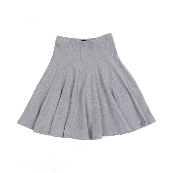 BGDK Girls Uniform Cotton Pleated Panel Skirt BK1602 light heather 5