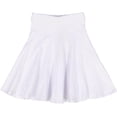 thumbnail image 1 of BGDK Girls' School Uniform Pleated Pull-on Knee Length Panel Skirt, Knit Waistband White 5, 1 of 5