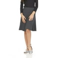 thumbnail image 1 of BGDK Girls Uniform Ribbed Cotton Panel Skirt - BK-1610 dark heather 14, 1 of 5