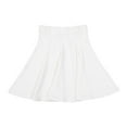 thumbnail image 1 of BGDK Girls Uniform Ribbed Cotton Panel Skirt - BK-1610 white 10, 1 of 5