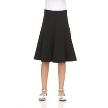 Lurex Fabric Pleated Midi Skirt - Walmart.com