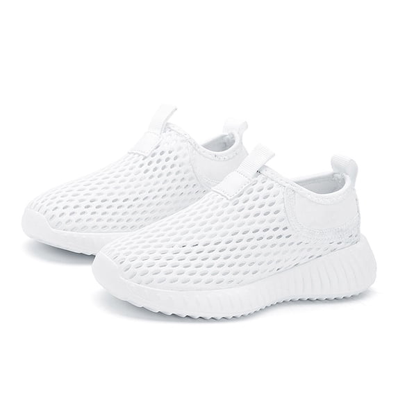 BGFIPAJG Boys Girls' Breathable Mesh Slip-On Shoes, Kids' Lightweight Summer Sneakers, Non-Slip Footwear for Everyday Play & Sports 6-7 Years