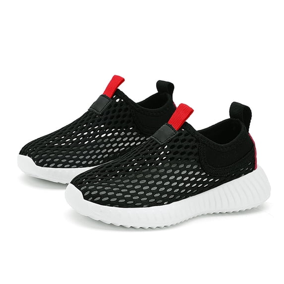 BGFIPAJG Boys Girls' Breathable Mesh Slip-On Shoes, Kids' Lightweight Summer Sneakers, Non-Slip Footwear for Everyday Play & Sports 6-7 Years