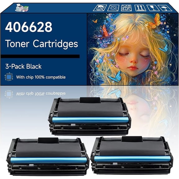 406628 Toner Cartridges Compatible with Lanier LP235N Printers, High-Yield Vibrant Colors, Sharp Text, Easy Installation