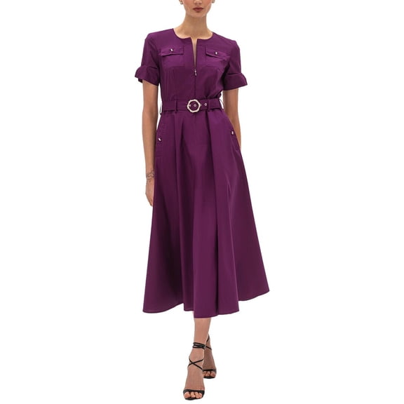 BGL womens A-Line Dress, 6, Purple
