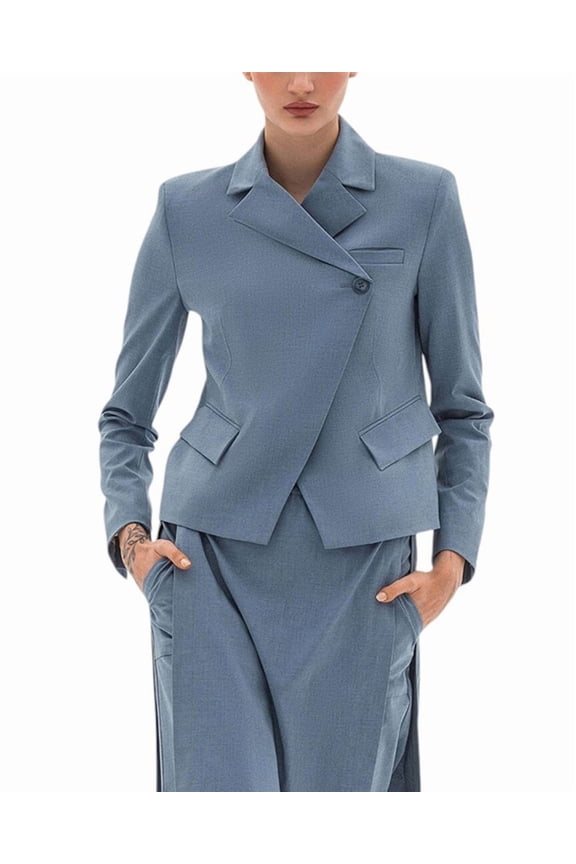 womens  Jacket, 2, Blue