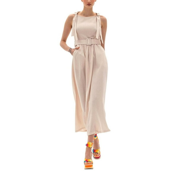 BGL womens Linen-Blend Dress, 4