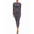 thumbnail image 1 of BGL womens  Midi Dress, 10, Gray, 1 of 3