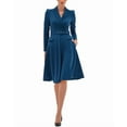 thumbnail image 1 of BGL womens  Midi Dress, 14, Blue, 1 of 3