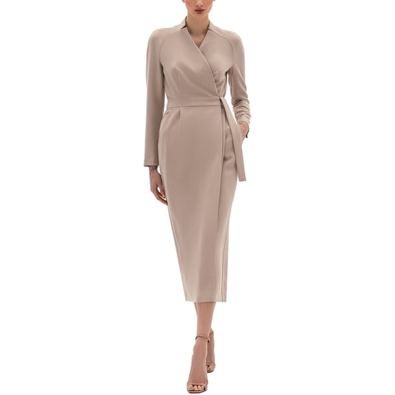 BGL womens Midi Dress, 2, Beige