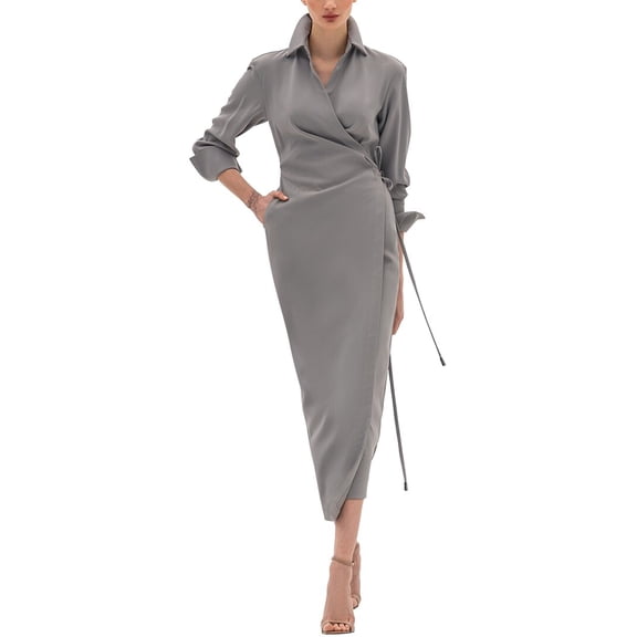 BGL womens Midi Dress, 2, Gray