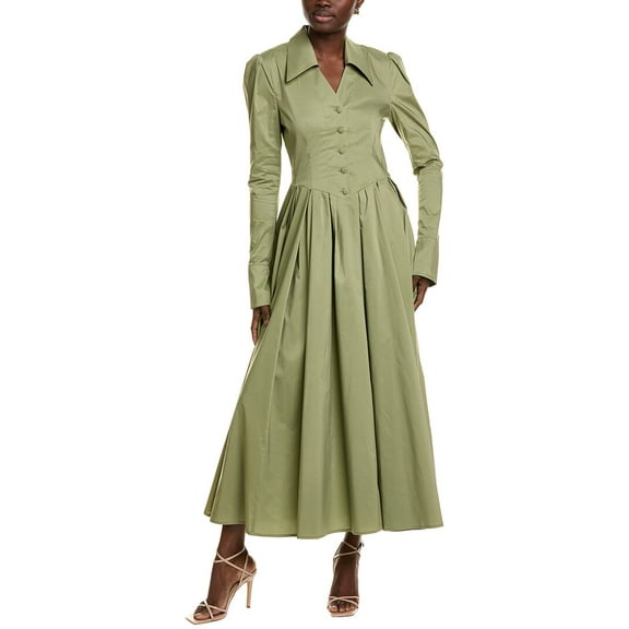 BGL womens  Midi Dress, 2, Green