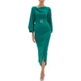 thumbnail image 1 of BGL womens  Midi Dress, 6, Green, 1 of 3