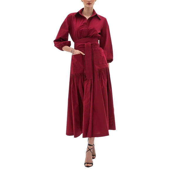 BGL womens Shirtdress, 8, Red
