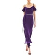 thumbnail image 1 of BGL womens  Silk-Blend Midi Dress, 6, 1 of 3