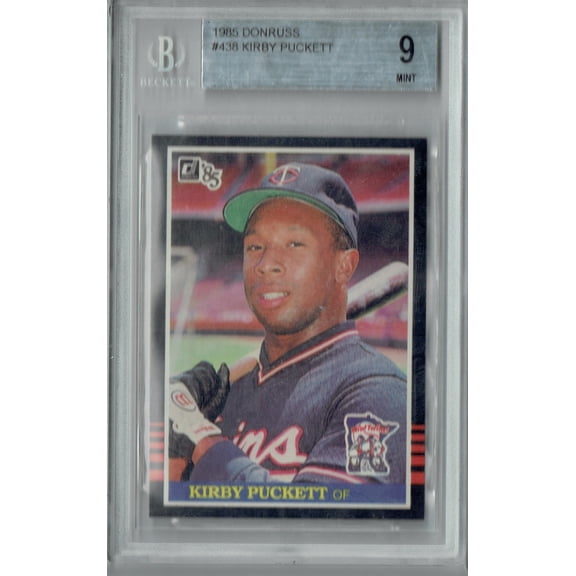 BGS 9 Kirby Puckett 1985 Donruss #438 Rookie Card Minnesota Twins