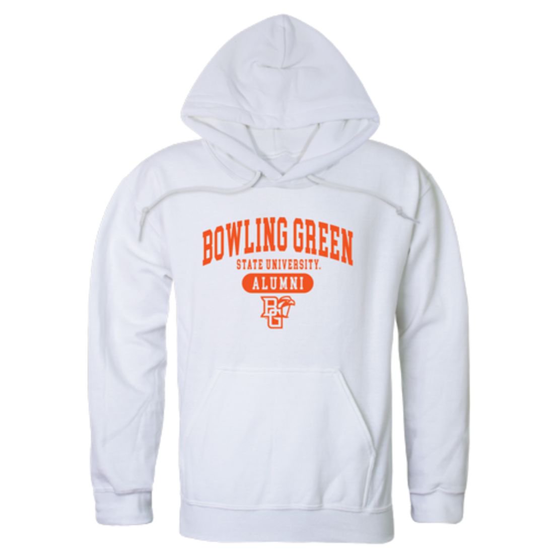 BGSU Bowling Green State University Falcons Alumni Fleece Hoodie Sweatshirts  White Medium - Walmart.com