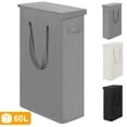 thumbnail image 1 of BGTREND Tall & Slim Laundry Hamper with Lid and handles Narrow Laundry Basket Collapsible Dirty Clothes Hamper Portable Laundry Storage Bin Oxford (60L, Gray), 1 of 8