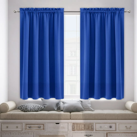 BGZLEU 100% Thermal Blackout Curtains for Bedroom - Winter Insulating Rod Pocket Window Curtain Panels,Noise Reducing and Sun Blocking Lined Living Room Curtains,Super Thick Insulated Window Covers