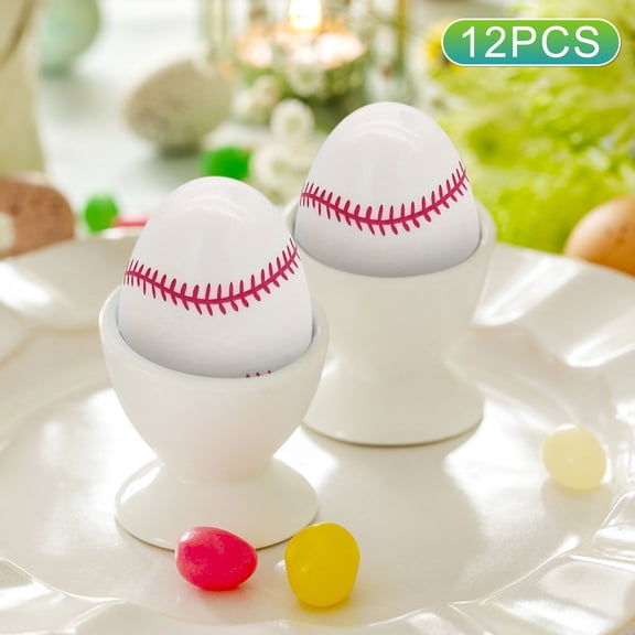 BGZLEU 12PCS Easter Eggs Empty Sports Balls Egg Plastic Assorted Soccer Football Baseball Basketball Sports Easter Egg Hunt Kit for Candy Easter Stuffers