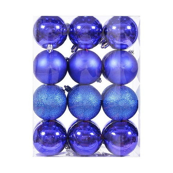 BGZLEU 12Pcs Christmas Ball Ornaments, 1.18" Shatterproof Tree Decorations, Perfect Hanging Ball for Indoor/Outdoor Holiday Party Decor (Violet)