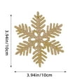 thumbnail image 1 of BGZLEU 12pcs Christmas Gold Snowflake Ornaments Plastic Glitter Snow Flakes Ornaments for Winter Christmas Tree Decorations Size Varies Craft Snowflakes, 1 of 6