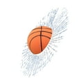 thumbnail image 1 of Loyerfyivos 3-D Car Cool Stickers,3D Prank Tricky Creative Glass Window Stickers,3D Simulation Golf/Baseball Break Glass Car Window Sticker,Car's Window was Broken by The Ball - Basketball, 1 of 9