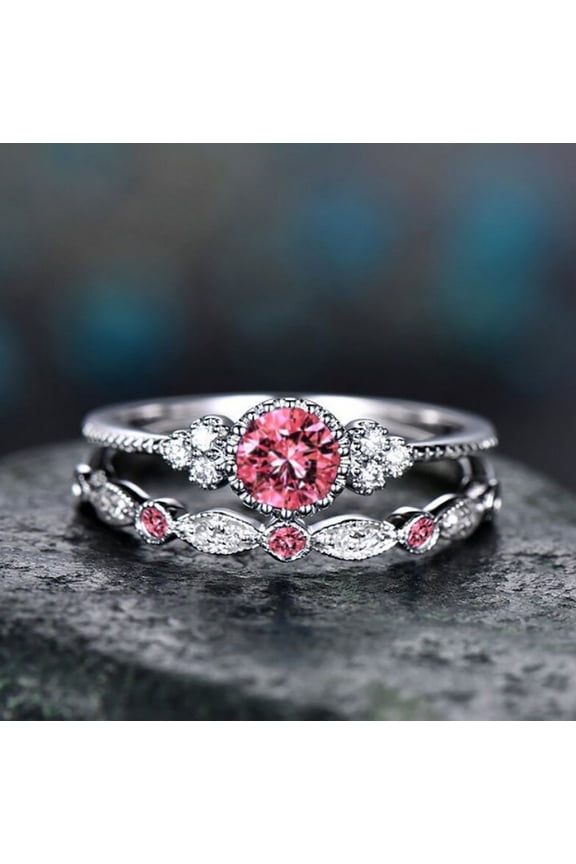 BGZLEU 4 Colors Square Cubic Zirconia Engagement Rhinestone Rings,925 Sterling Silver Engagement Ring,Cubic Zirconia & Simulated Gemstone Promise Engagement Ring,Gemstone Birthstone Promise Ring