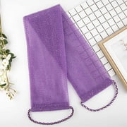 BGZLEU African Net Sponge, 1 Pc African Exfoliating Net Washcloth, African Bath Sponge, Long African Body Scrubber Towel Clean for ShowerPurple