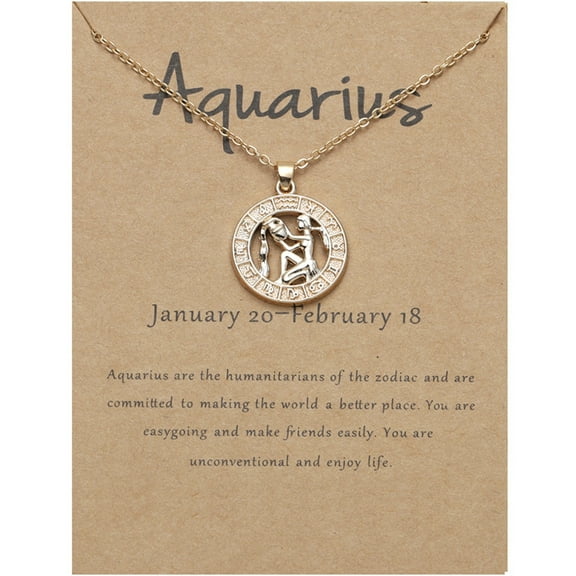 BGZLEU Astrology Zodiac Necklace,12 Constellation Necklace,Necklace for Women,Birthday Gift for Women,Zodiac Constellation Horoscope Necklace