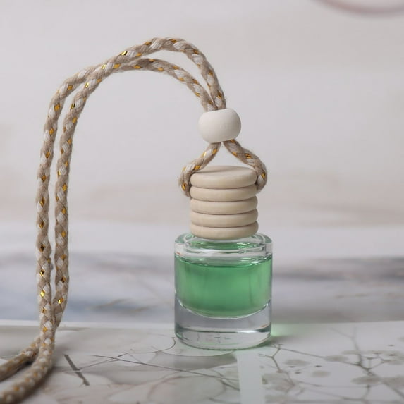 BGZLEU Car Perfume Glass Bottle Pendant Cylindrical Bottle Aromatherapy Oil 19 Kinds of Flavor, Car Decoration Car Hanging, 10ml Air Fresher for Car Girl Hanging Diffuser for Car Home
