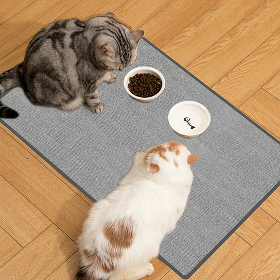 BGZLEU Cat Scratcher Mat,Natural Sisal Cat Scratch Pad with Hook&Loop Tape,Horizontal Floor Cat Scratching Pads Rug for Indoor Cats,Cat Furniture Protector for Couch&Carpets&Sofas(L,31.5"X19.5")