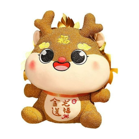 BGZLEU Chinese New Year 2024 Dragon Plush Lovely Doll, Lunar New Year Zodiac Stuffed Animals Lovely Dragon Boy Toy for Spring Festival for Home Decoration, Year of The Dragon 2024 Ideal Gifts