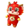 thumbnail image 1 of BGZLEU Chinese New Year Dragon Stuffed Animal Mascot Dragon Plush Toy for Spring Festival 2024 Chinese New Year Soft Plush Dragon Mascot Doll for Lunar New Year Souvenir Gift (Red, 7.9 Inch), 1 of 8