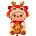 thumbnail image 1 of BGZLEU Chinese New Year Dragon Stuffed Animal Mascot Dragon Plush Toy for Spring Festival 2024 Chinese New Year Soft Plush Dragon Mascot Doll for Lunar New Year Souvenir Gift (Red, 7.9 Inch), 1 of 9
