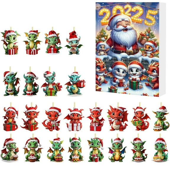 BGZLEU Christmas Advent Calendar 2025 for Girls and Boys With 24 Days Unique Gift Christmas Countdown Calendar Unique Cute Cartoon Blind Box DIY Creative Charm Toys Dolls