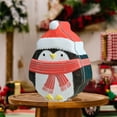 thumbnail image 1 of BGZLEU Christmas Tin Box Collection with Lids - 5.71in Penguin Wearing Scarf Gift Tin Box - Shaped Metal Cookie Tin Tinplate Candy Box - Gift Idea - Empty Bakery Box For Xmas Party Decoration, 1 of 6