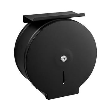 BGZLEU Commercial Jumbo Toilet Paper Dispenser, Wall Mount Stainless Steel 9 Inch Roll Toilet Paper Holder Bath Tissue Dispenser with Lock Key (Black)