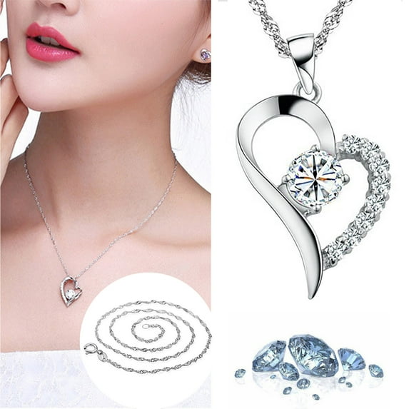 BGZLEU Crowned Swan Heart Necklace,Birthstone Necklace Jewelry for Women, Customized Gifts for Women Mom Wife Grandma Sister Friend,on Anniversary Birthday Mother’s Day Christmas Valentine