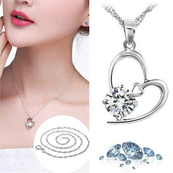 BGZLEU Crowned Swan Heart Necklace,Birthstone Necklace Jewelry for Women, Customized Gifts for Women Mom Wife Grandma Sister Friend,on Anniversary Birthday Mother’s Day Christmas Valentine