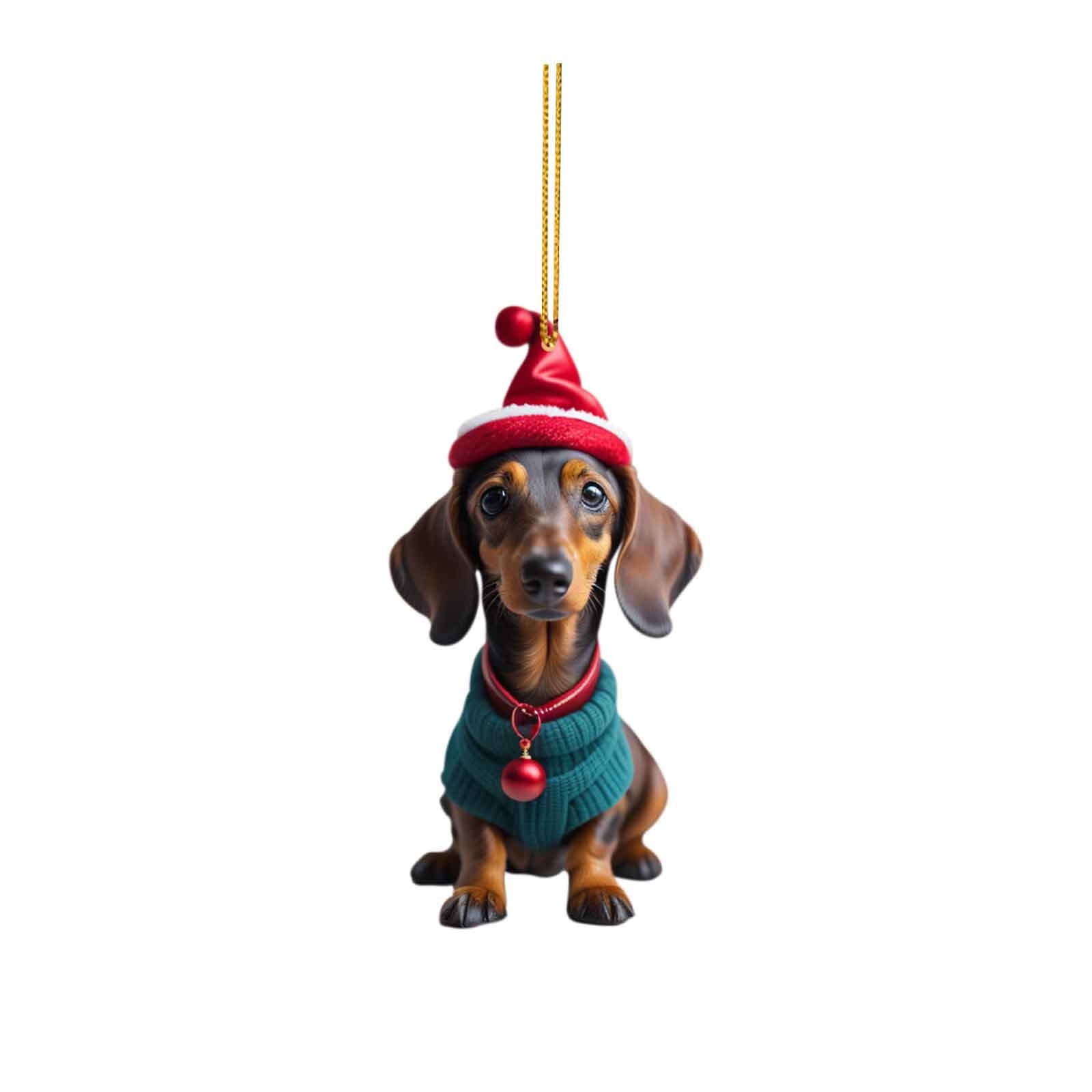 BGZLEU Dachshund Christmas Ornament Funny Dog Christmas Tree Ornament — free download
