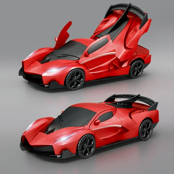BGZLEU Diecast Toy Car Sports Model Car,Zinc Alloy Simulation Casting Pull Back Vehicles,1:32 Scale Supercar Toys with Lights and Sound for Toddlers Kids Children Boys Girls Gift (Red)